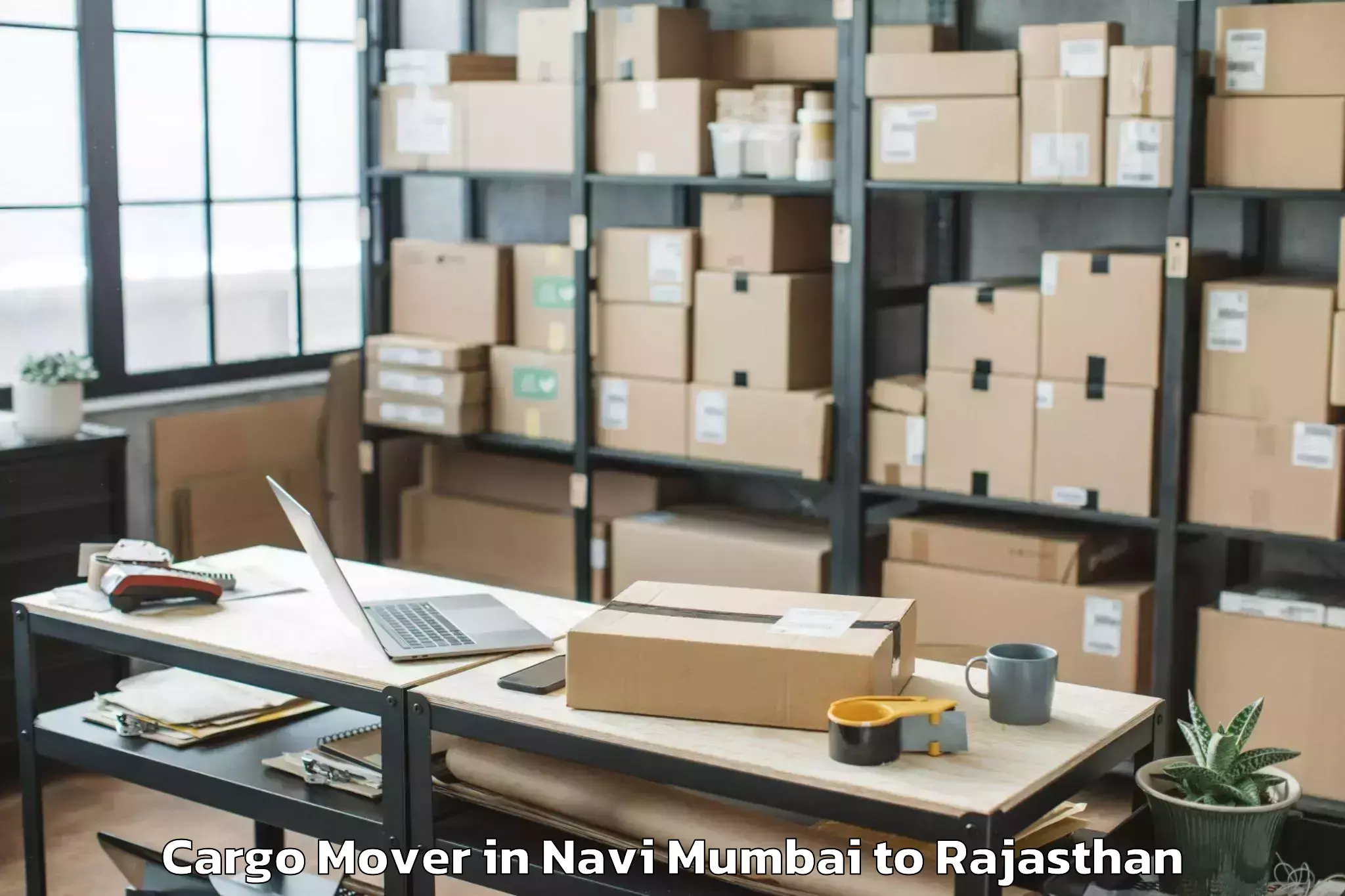 Efficient Navi Mumbai to Mewar University Chittorgarh Cargo Mover